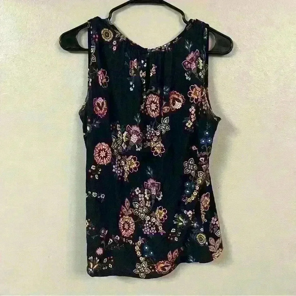 Loft sleeveless floral top size petite small - Picture 5 of 6